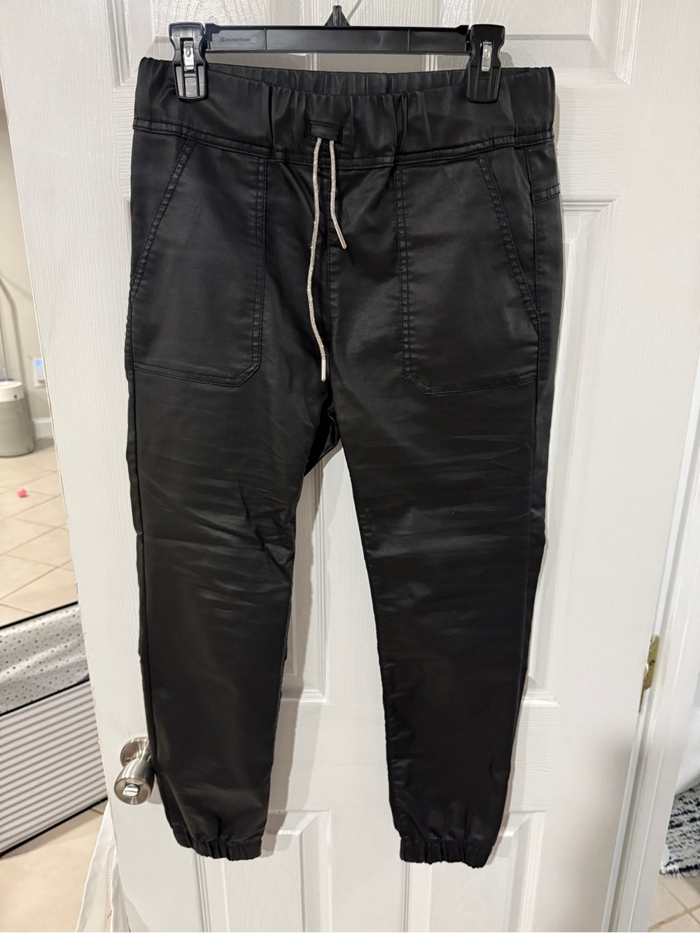 Women’s Flog Black Jogger Pants with Drawstring